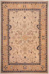 handmade Traditional Kafkaz Beige Peach Hand Knotted RECTANGLE 100% WOOL area rug 9 x 11